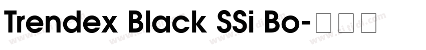 Trendex Black SSi Bo字体转换